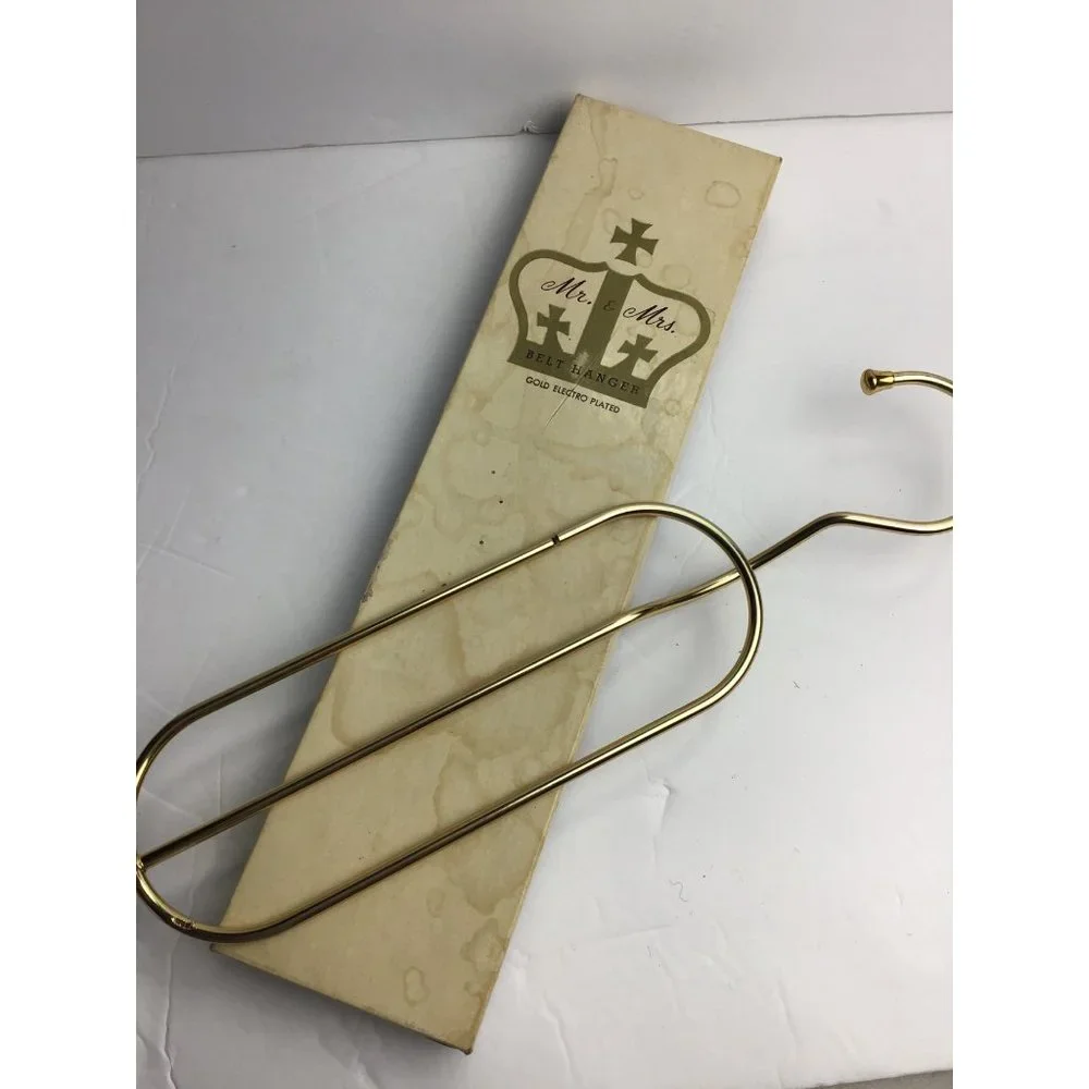 Vintage, Mr. & Mrs., Metal Belt Organizer